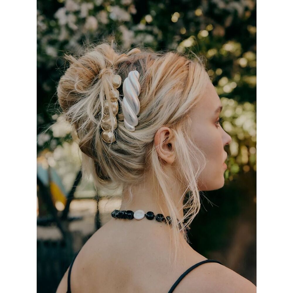 New Free People Oh So French Barrette One Size